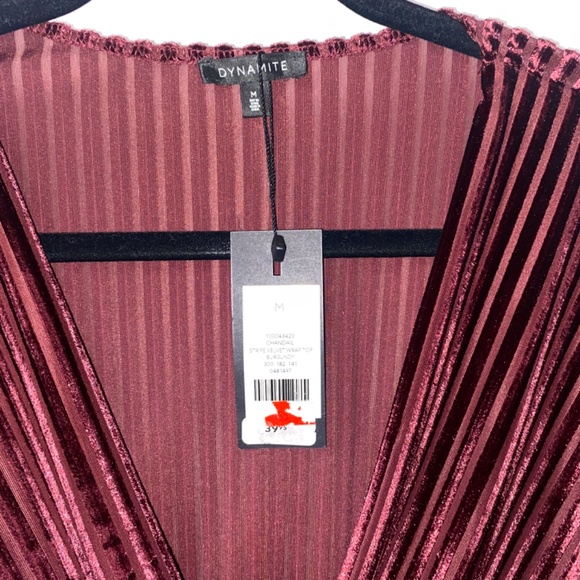 Deep V Cross-over Cropped Shirt - Picture 4 of 5